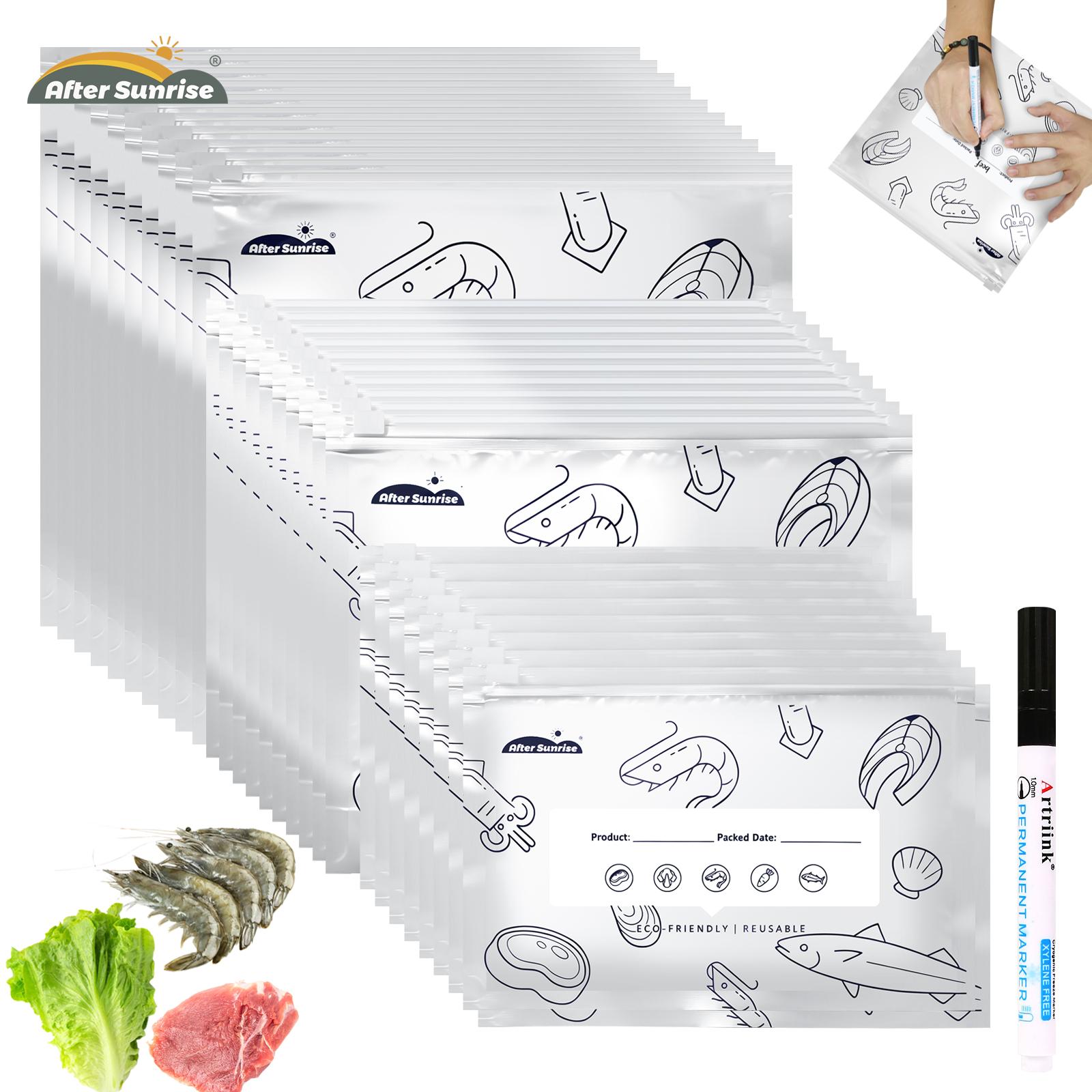 Food Storage Bags Reusable - 【냉장식품】재사용 가능한 알루미늄 호일 밀봉 보관백,