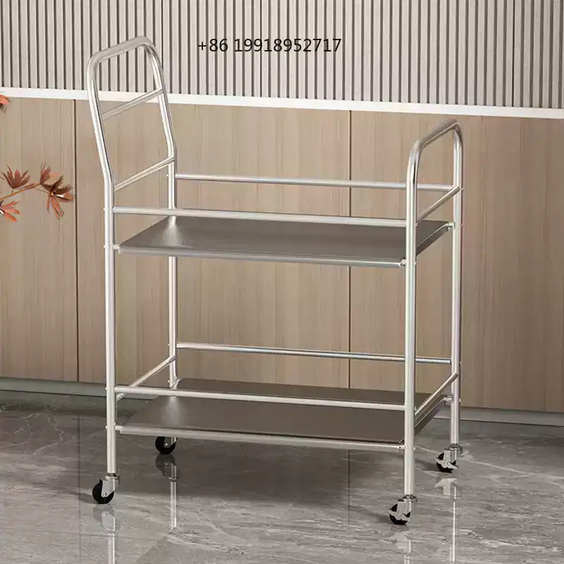 Food Storage In Restaurant - 스테인리스 스틸 유틸리티 카트 주방 서빙