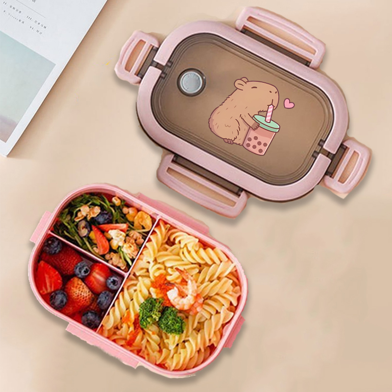 Food Storage Time - Capybara 도시락 상자 애니메이션 동물 인쇄