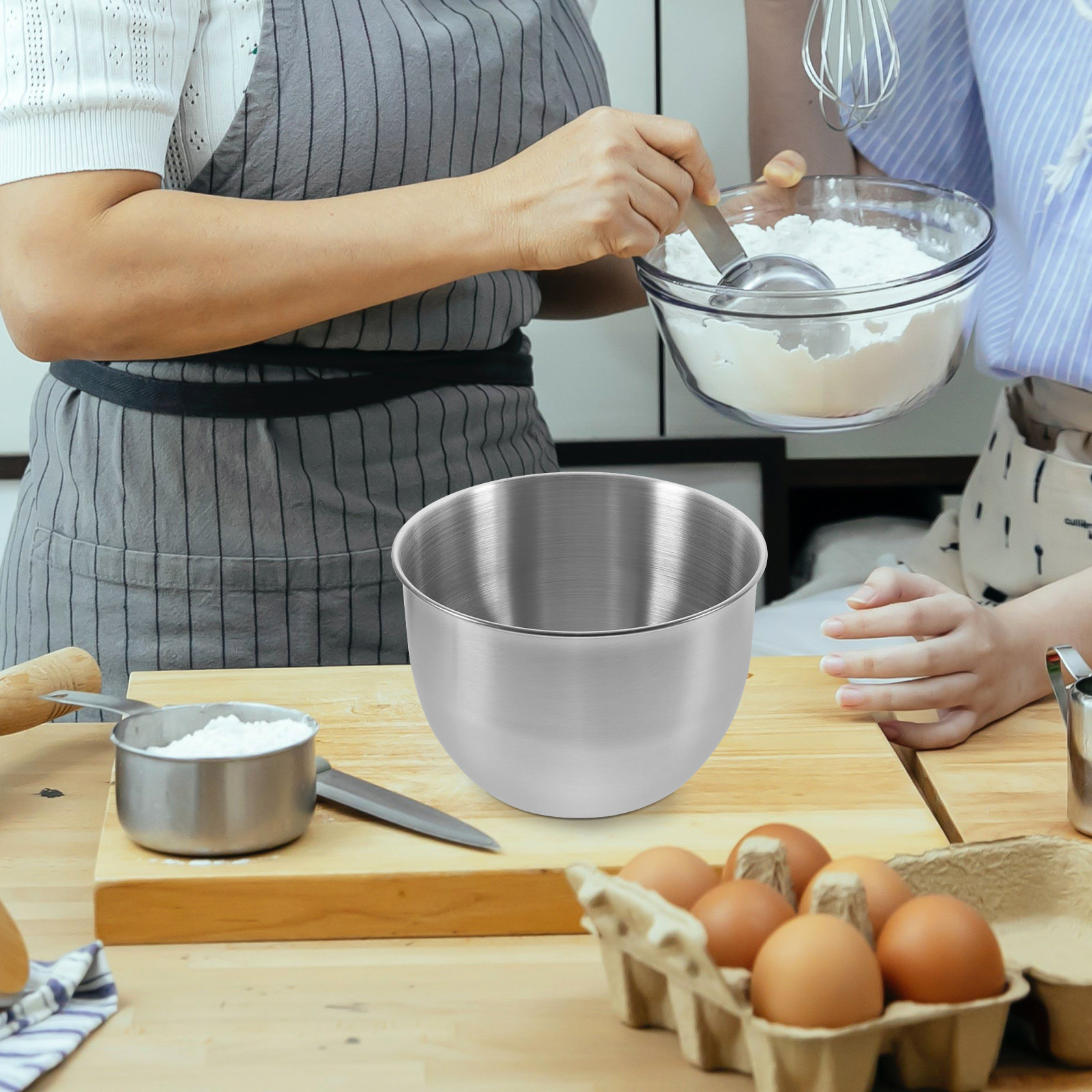 Food Storage Stainless Steel - 딥 스테인리스 스틸 믹싱볼 두꺼운 금속