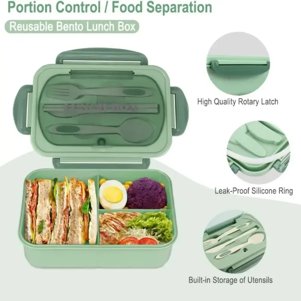 1200ML 성인용 도시락, 사무실 피크닉용, 누수 방 - Food Storage Safety 리뷰 및 가격