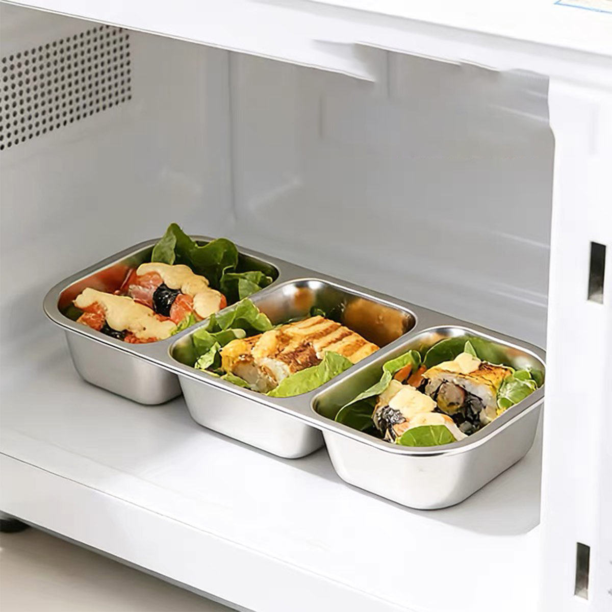 스테인리스 스틸 뚜껑 있는 식품 보관 용기, 식품 등급 - Food Storage Time 리뷰 및 가격