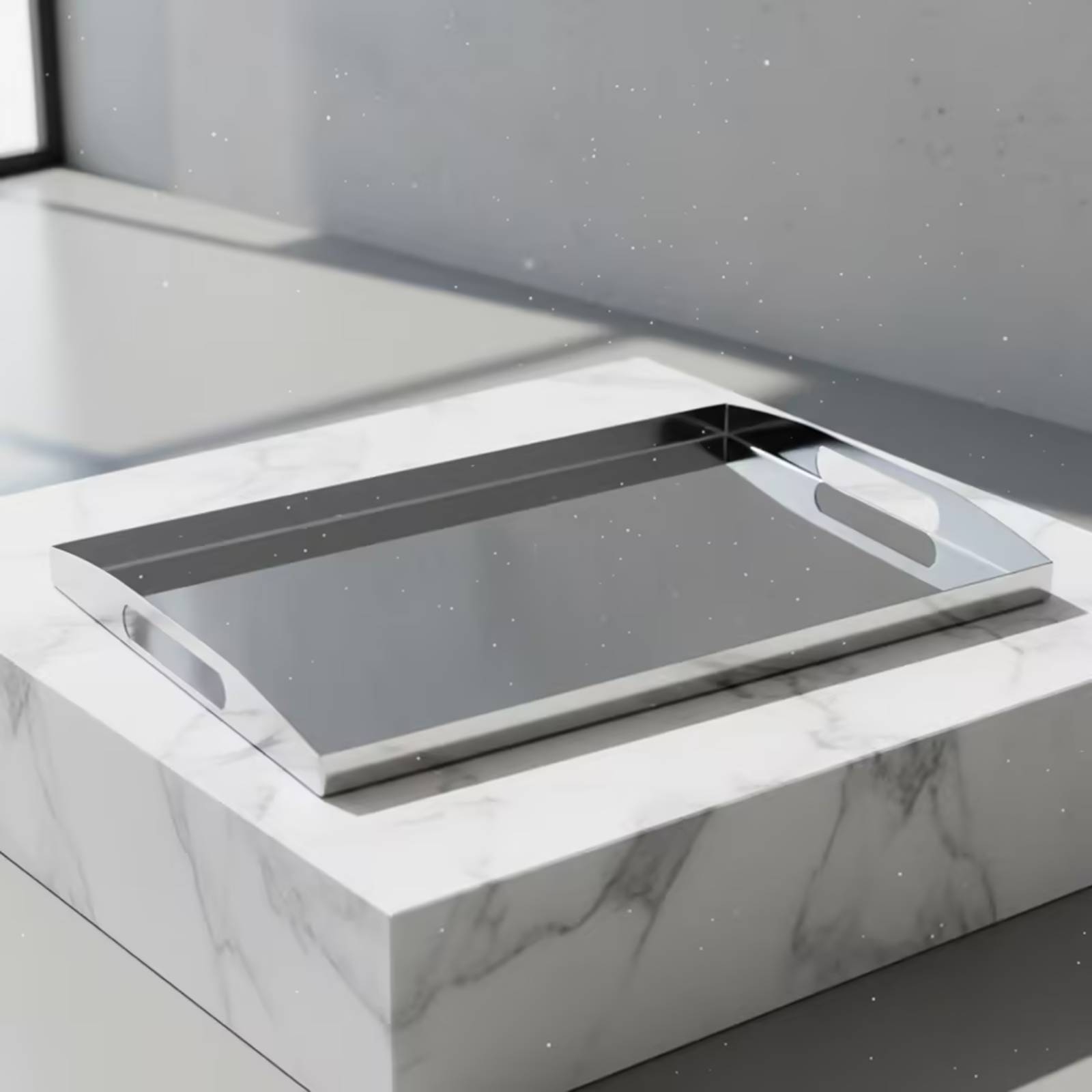 스테인리스 스틸 트레이, 손잡이가 있는 거울 트레이,  - Food Storage Stainless Steel 리뷰 및 가격