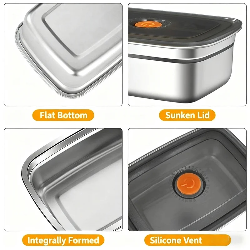 대용량 스테인리스 스틸 누수 방지 밀폐형 도시락통, 캠 - Food Storage Safety 리뷰 및 가격