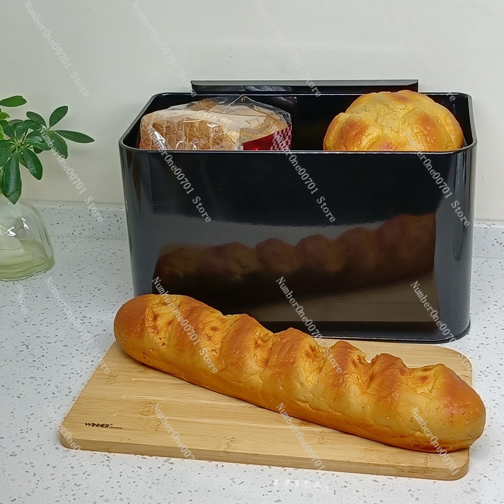 대나무 뚜껑이 있는 주방 빵 보관함, 스테인리스 스틸  - Food Storage Bins 리뷰 및 가격