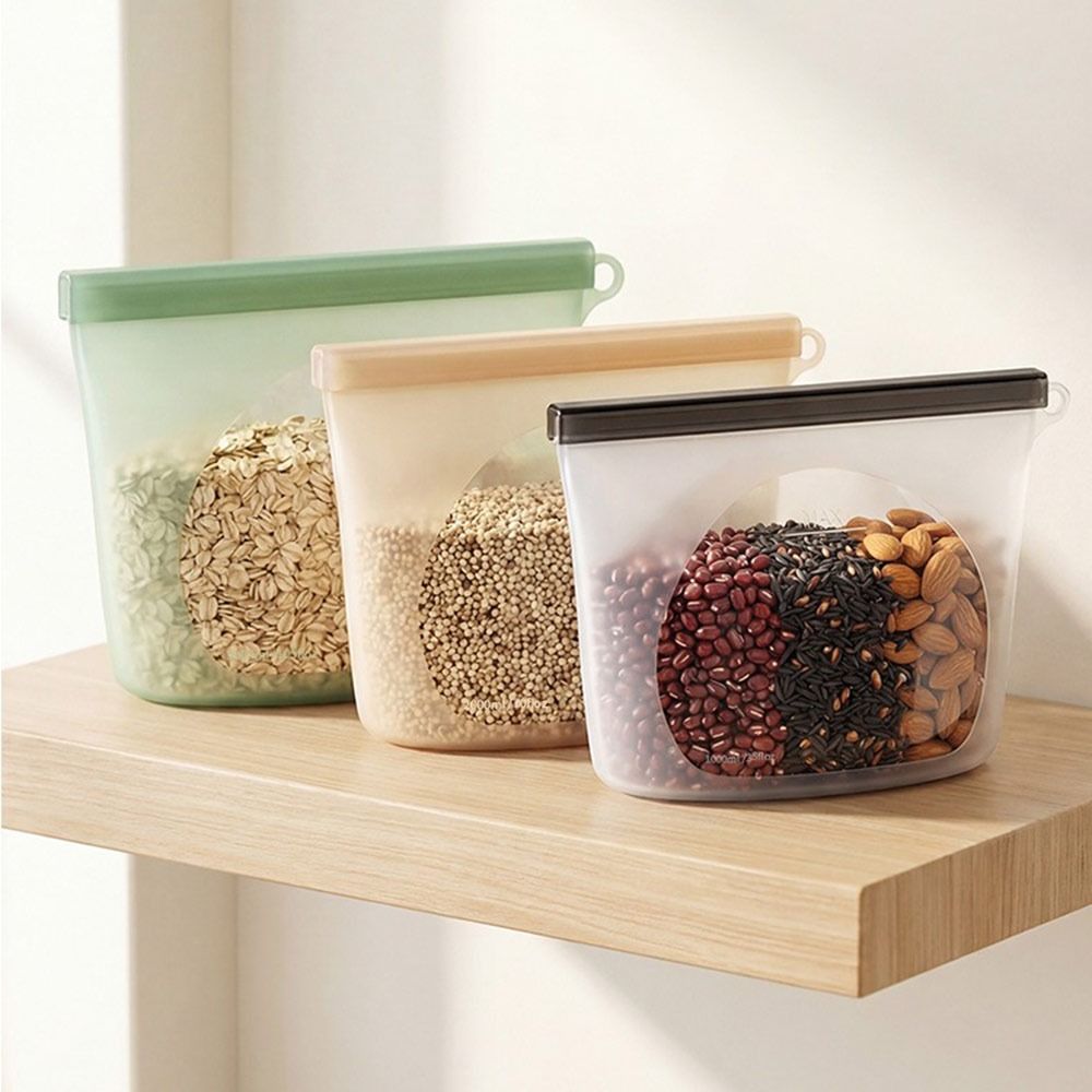 실리콘 식품 보존 백 방습 재사용 가능 식품 포장 백  - Food Storage Zip Bags 리뷰 및 가격