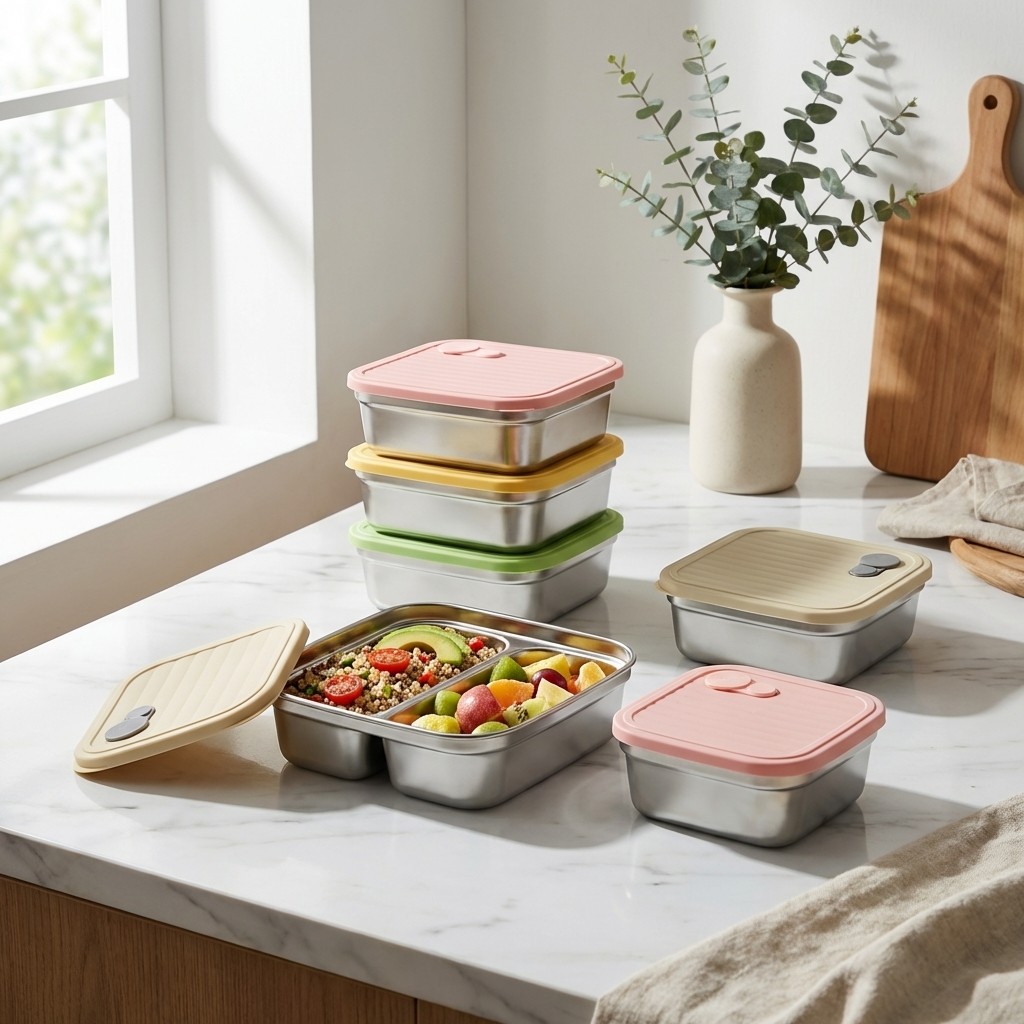 과일 야채 보관 용기 쌓을 수 있는 대용량 304 스테 - Food Storage Safety 리뷰 및 가격