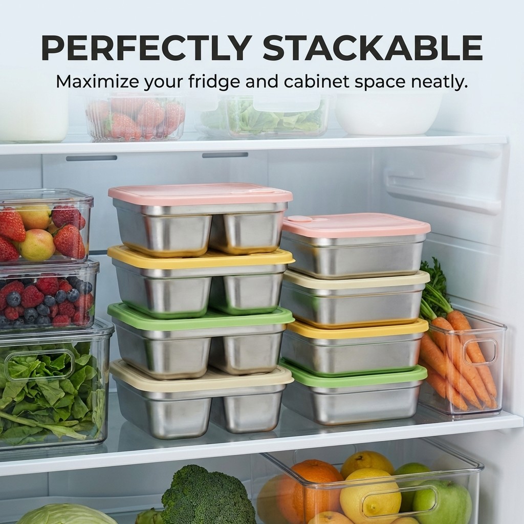 과일 야채 보관 용기 쌓을 수 있는 대용량 304 스테 - Food Storage Safety 리뷰 및 가격