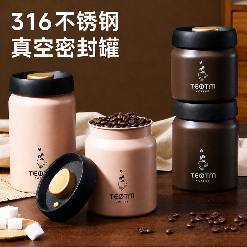 진공 스테인리스 스틸 316 커피 원두 밀폐 탱크, 흑 - Food Storage Stainless Steel 리뷰 및 가격