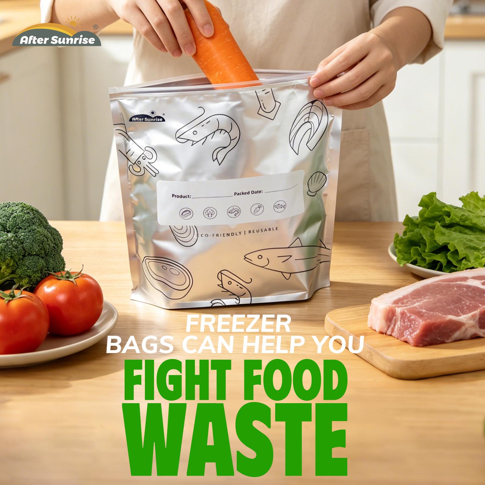 【냉장식품】재사용 가능한 알루미늄 호일 밀봉 보관백,  - Food Storage Bags Reusable 리뷰 및 가격