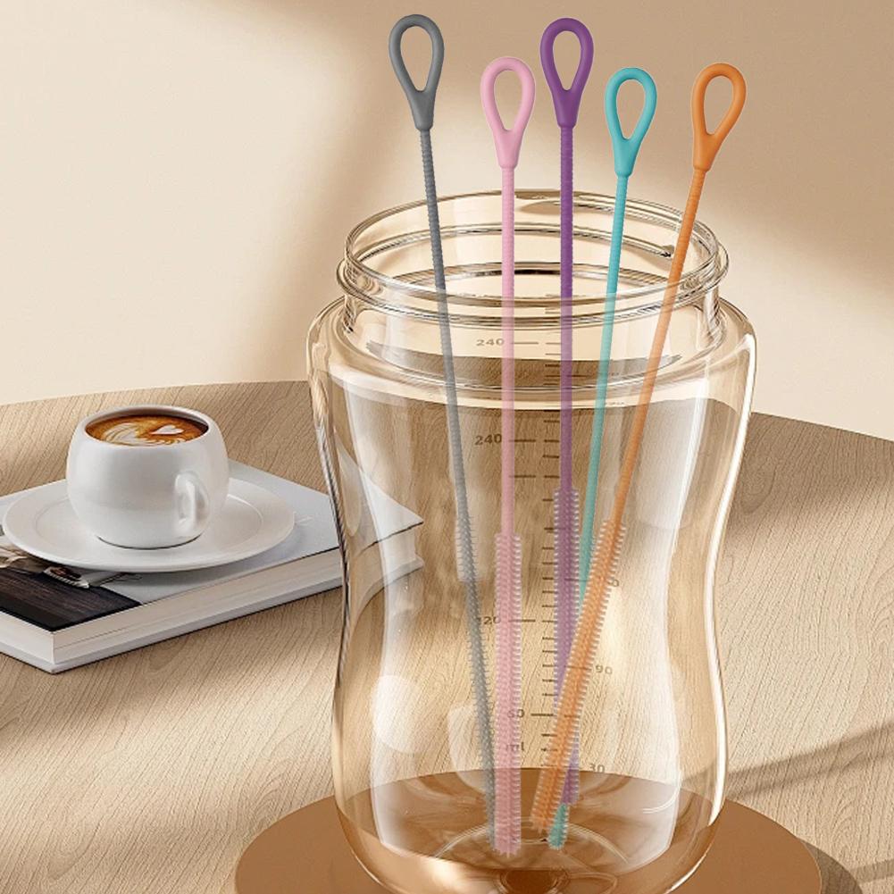 2개입 25cm 실리콘 빨대 브러쉬, 재사용 가능한 빨 - Food Storage Long Term 리뷰 및 가격