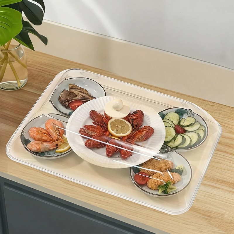 WORTHBUY 재사용 가능한 플라스틱 식품 커버 투명 - Food Storage Safety 리뷰 및 가격