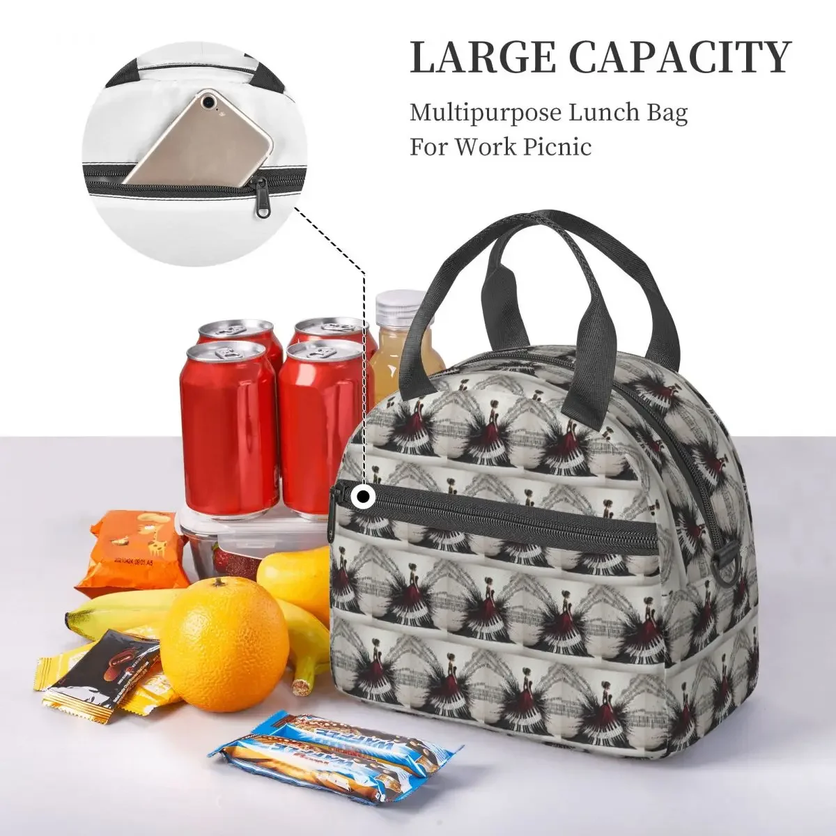 아름다운 아가씨 피아노 음표, 물결 모양의 드레스 여성 - Food Storage Notes 리뷰 및 가격