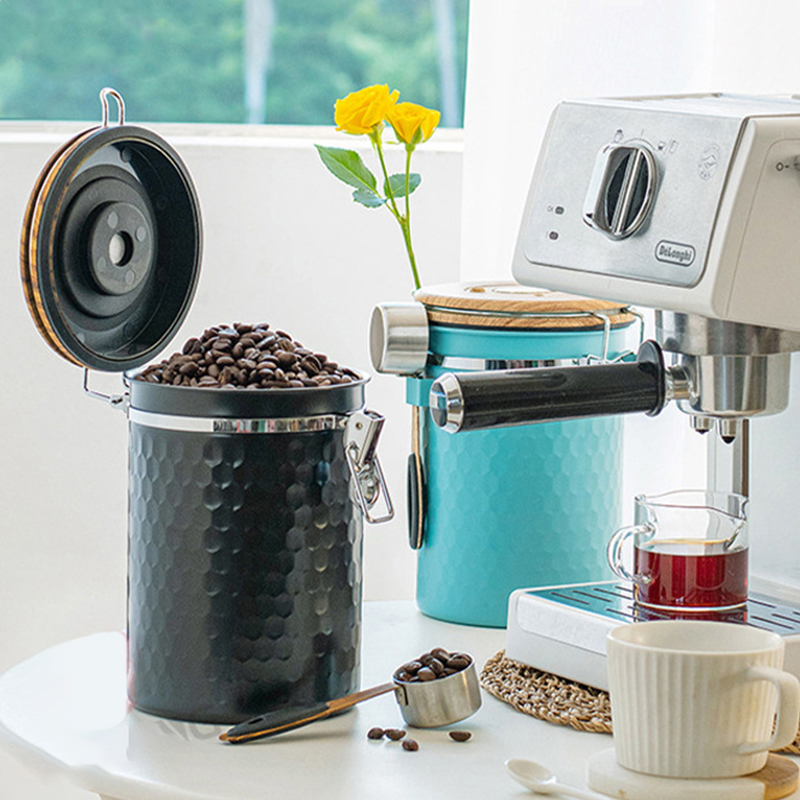 주방 스테인리스 스틸 커피 캐니스터 밀폐 커피 원두 식 - Food Storage Stainless Steel 리뷰 및 가격