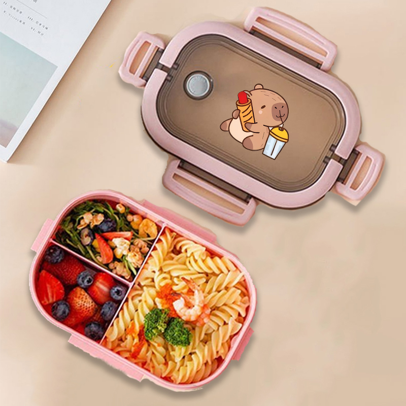 Capybara 도시락 상자 애니메이션 동물 인쇄 식품 - Food Storage Time 리뷰 및 가격