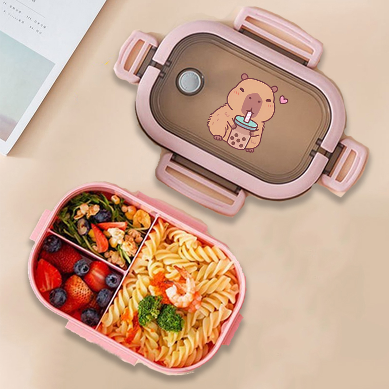 Capybara 도시락 상자 애니메이션 동물 인쇄 식품 - Food Storage Time 리뷰 및 가격
