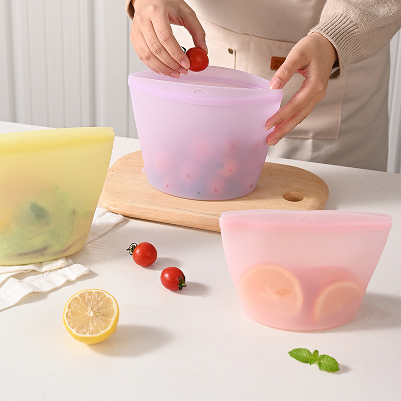 자가 밀봉 실리콘 보관 백 식품 보관 백 휴대용 신선  - Food Storage Bags Reusable 리뷰 및 가격