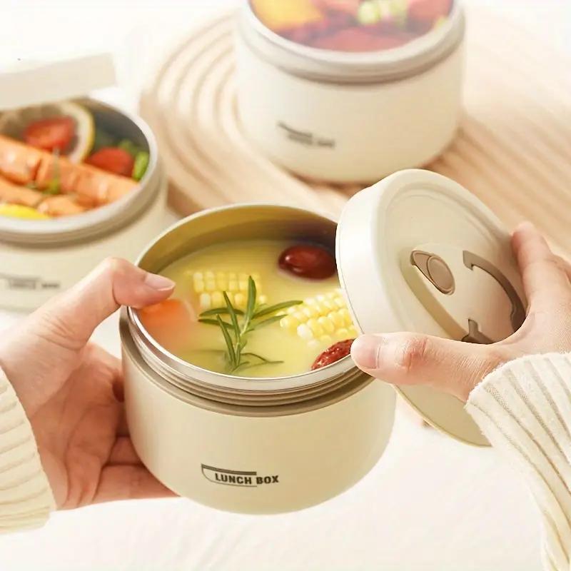휴대용 3피스 스테인리스 스틸 도시락 세트, 보온 가방 - Food Storage Bags Reusable 리뷰 및 가격