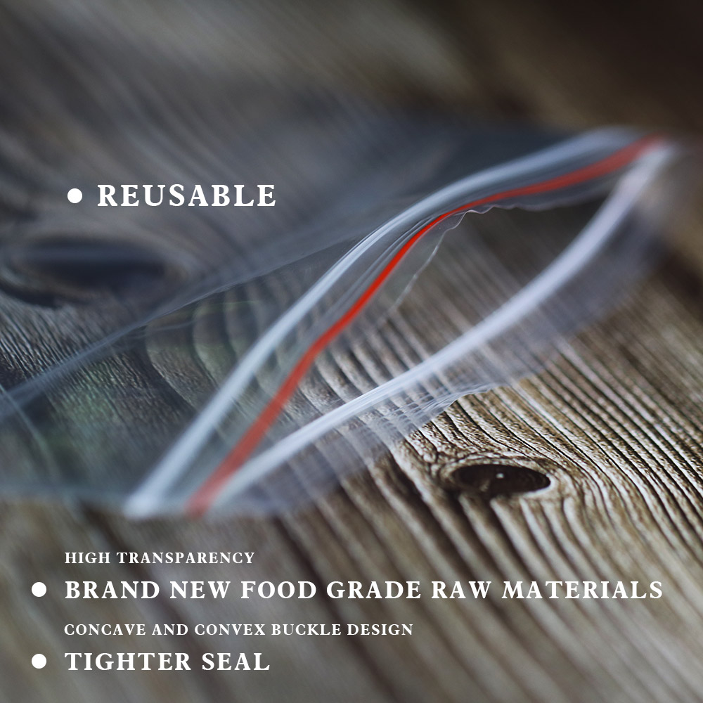 100 개/갑 Resealable 지퍼 잠금 가방 셀프 - Food Storage Zip Bags 리뷰 및 가격
