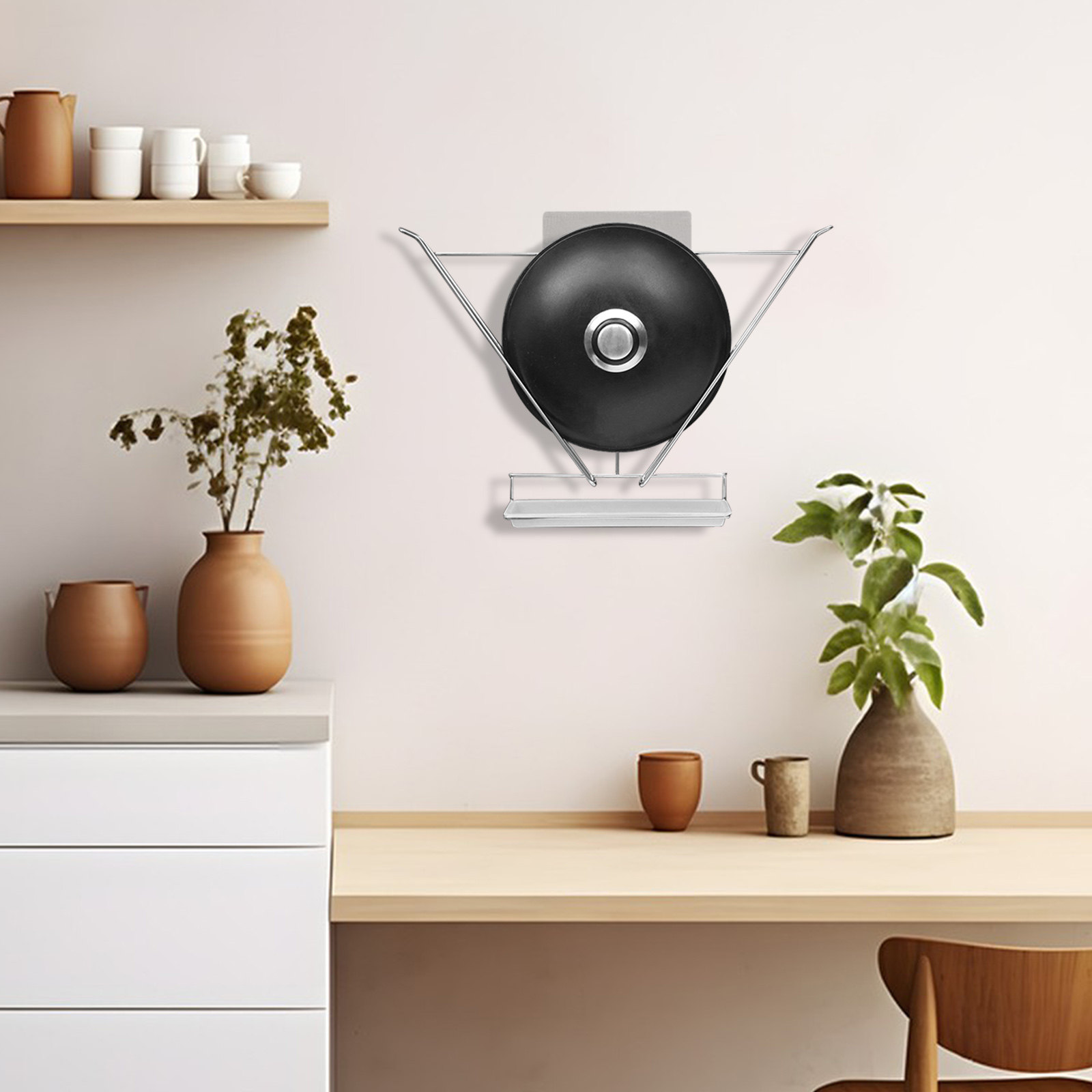 냄비 뚜껑 정리대 접착식 무타공 벽걸이형 냄비 뚜껑 홀 - Food Storage Stainless Steel 리뷰 및 가격