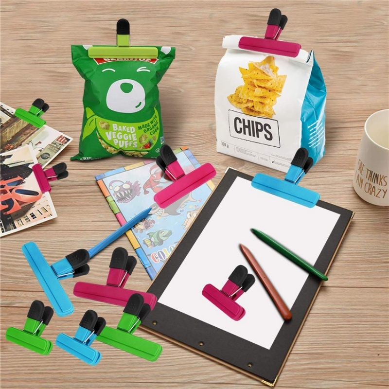 3-12PCS 다목적 씰링 클립 내구성있는 주방 스낵  - Food Storage Bags Reusable 리뷰 및 가격