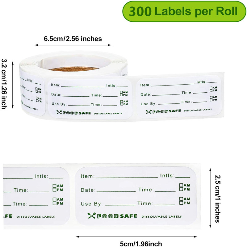 300/pcs 식품 저장 라벨 접착제 이동식 식품 라벨 - Food Storage In Restaurant 리뷰 및 가격