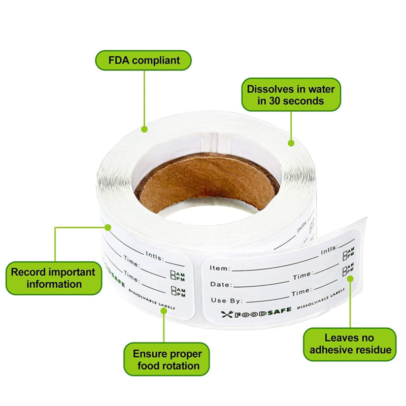 300/pcs 식품 저장 라벨 접착제 이동식 식품 라벨 - Food Storage In Restaurant 리뷰 및 가격