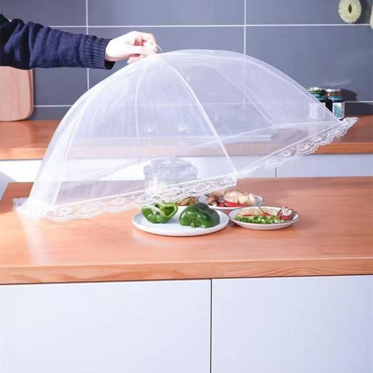 식품 커버 메쉬 접이식 세척 가능 파리 차단 테이블 커 - Food Storage Long Term 리뷰 및 가격