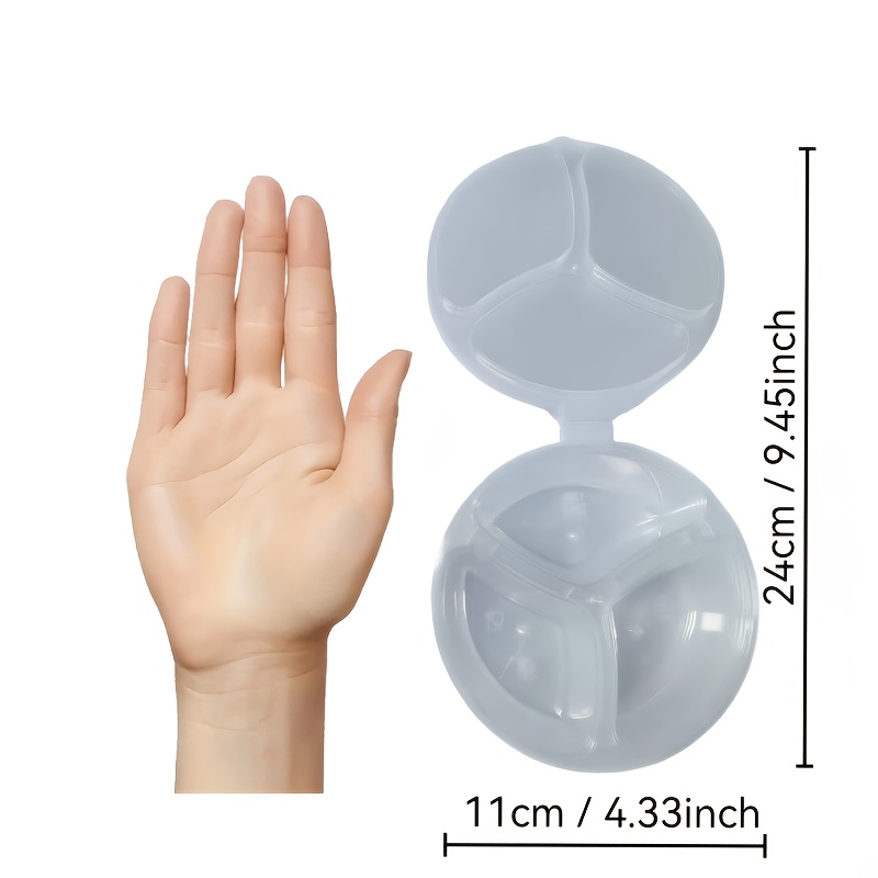 뚜껑이 있는 3칸 일회용 식품 용기 - 식사 준비, 피 - Food Storage Safety 리뷰 및 가격