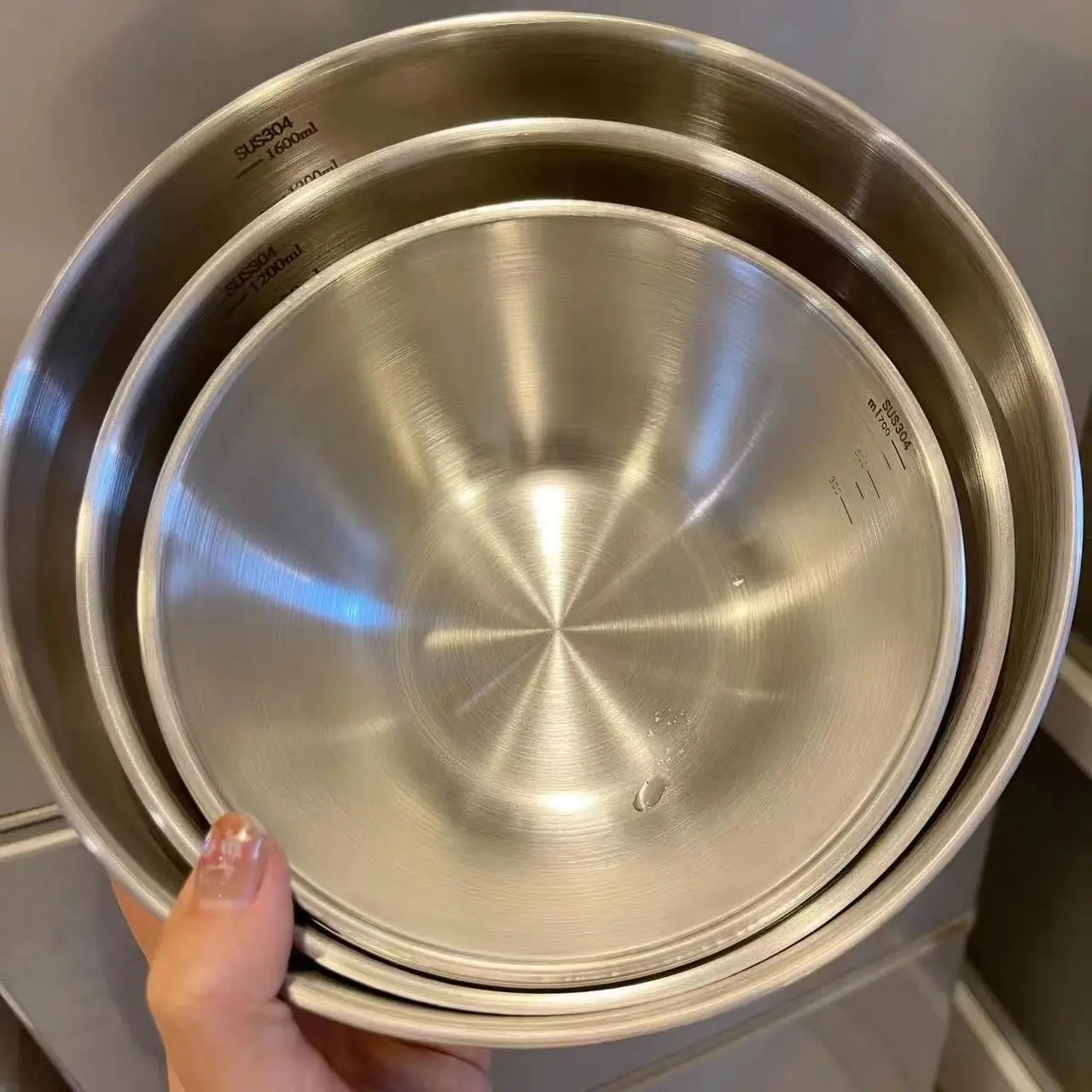 1-3 스테인리스 스틸 볼 세트(저울 포함) - 요리, - Food Storage Stainless Steel 리뷰 및 가격