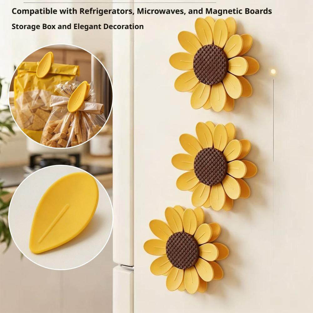10Pcs 귀여운 해바라기 자석 식품 밀봉 클립 (베이 - Food Storage Notes 리뷰 및 가격