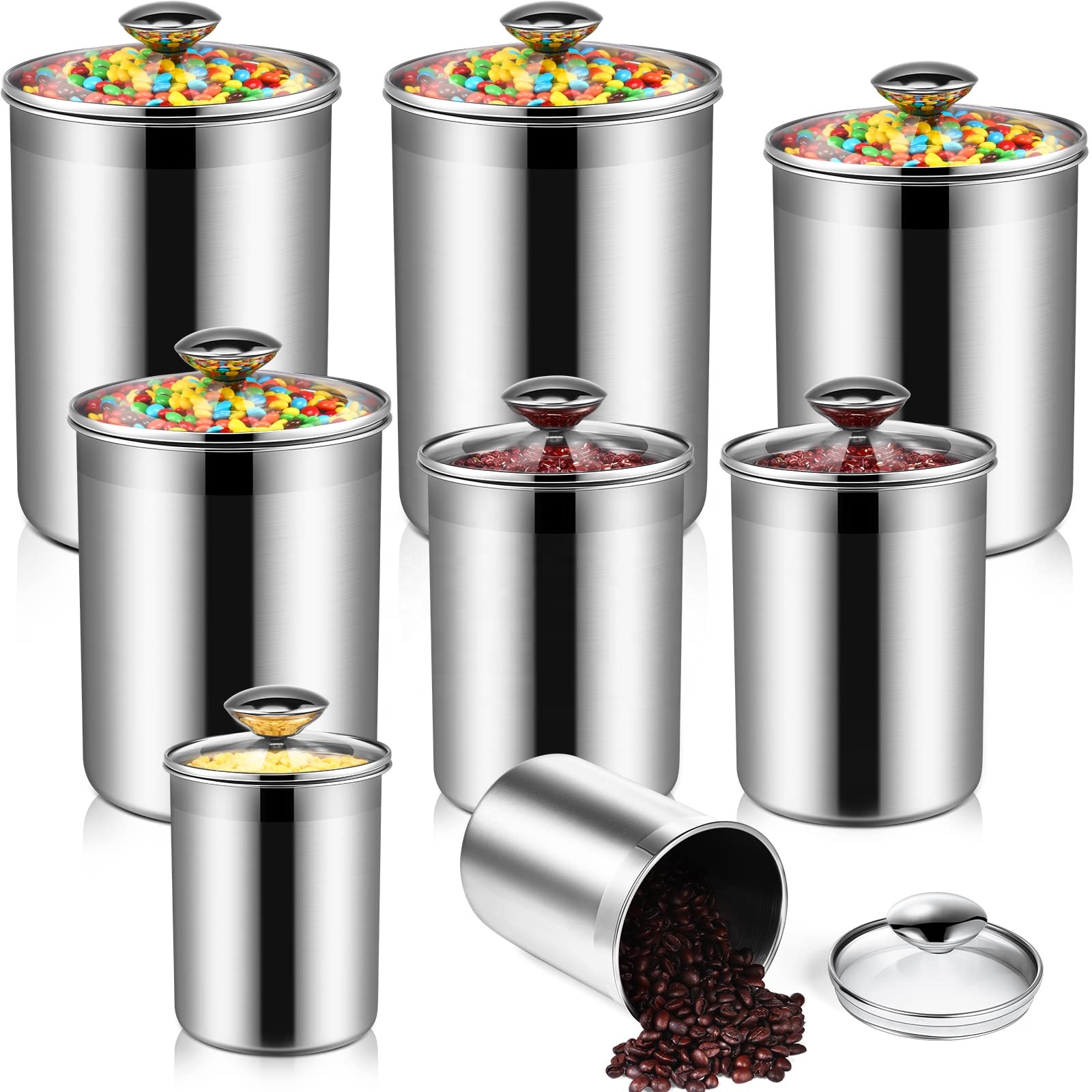 식품 보관 용기 차 커피 설탕 밀가루 밀폐형 주방 스테 - Food Storage Stainless Steel 리뷰 및 가격