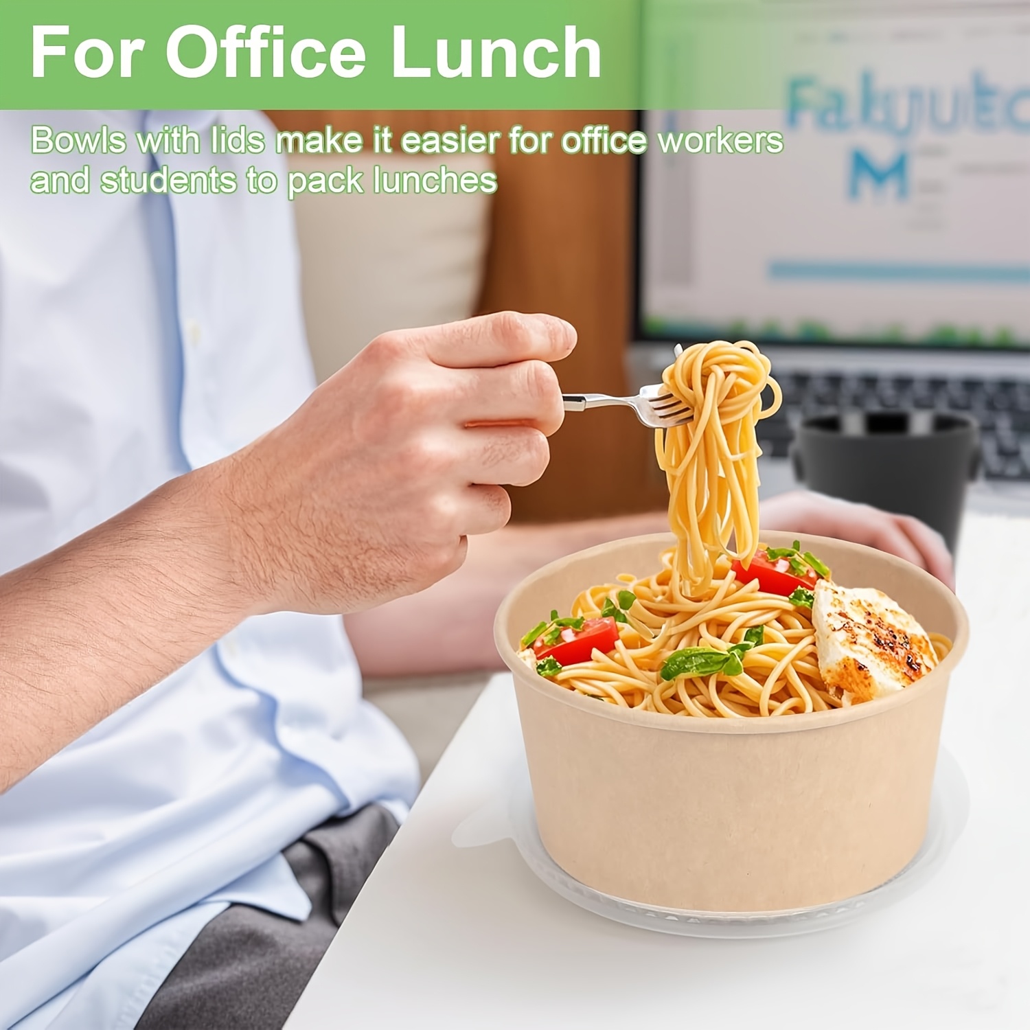 25온스/750ml 25/50팩 종이 그릇 뚜껑 포함, - Food Storage Safety 리뷰 및 가격