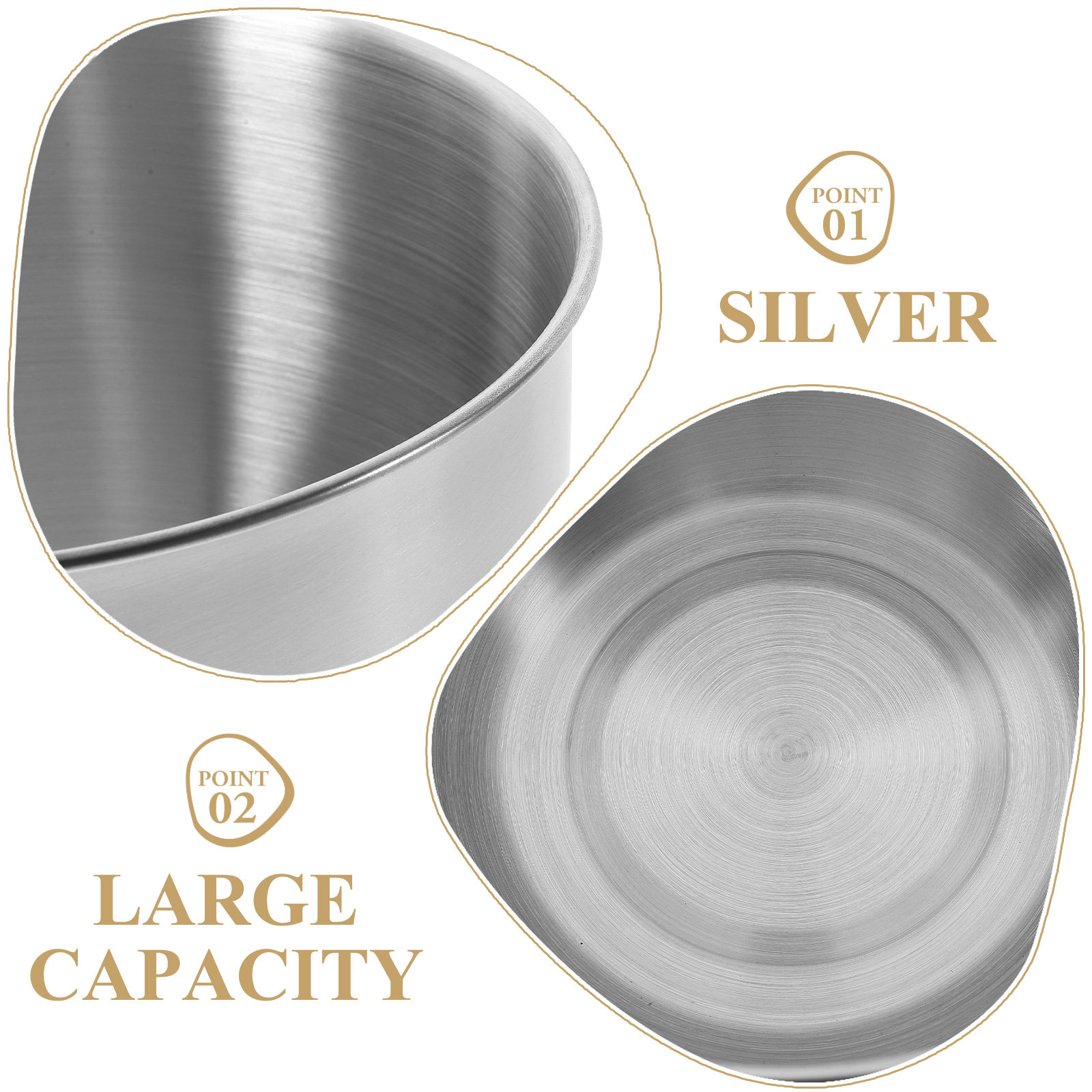 딥 스테인리스 스틸 믹싱볼 두꺼운 금속 키친 볼 베이킹 - Food Storage Stainless Steel 리뷰 및 가격