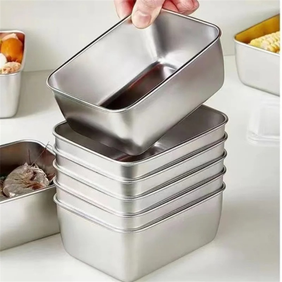 1/3/5pcs 스테인레스 스틸 식품 보관 상자 뚜껑이 - Food Storage Bins 리뷰 및 가격