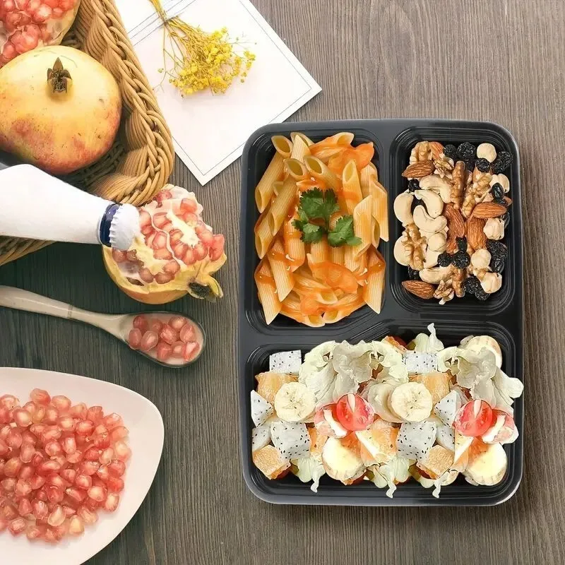 10 세트 뚜껑이 있는 일회용 식품 상자 전자레인지 식 - Food Storage Safety 리뷰 및 가격
