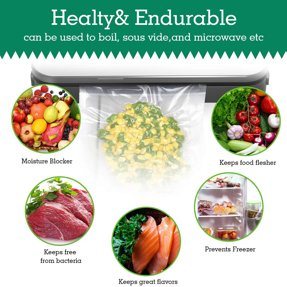 진공 포장기 포장용 Sous Vide 롤 백 진공 실러 - Food Storage Zip Bags 리뷰 및 가격