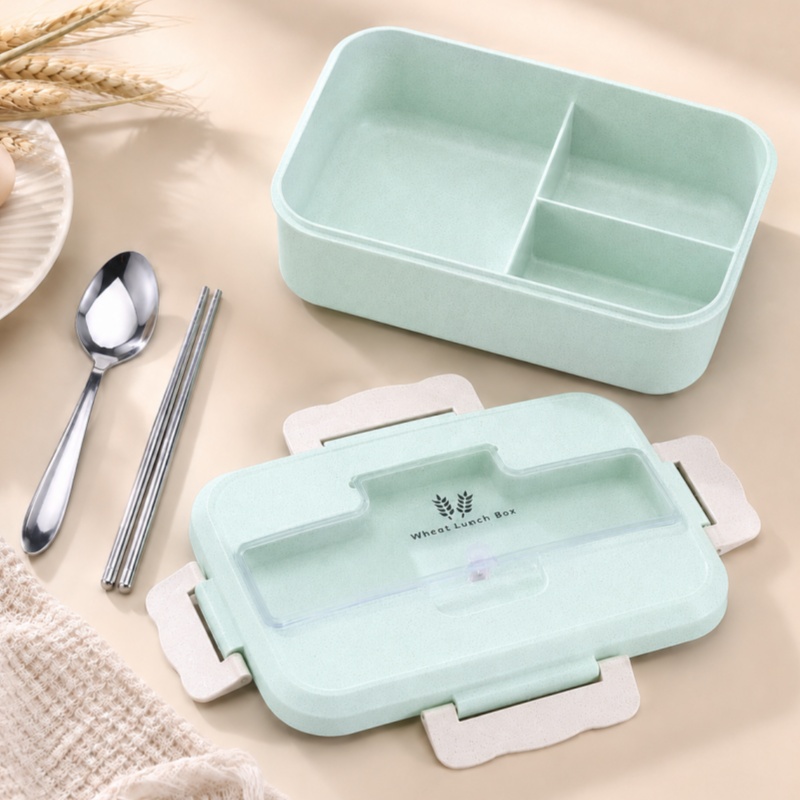 밀짚 소재 도시락통, 전자레인지 사용 가능, 휴대용 벤 - Food Storage Safety 리뷰 및 가격